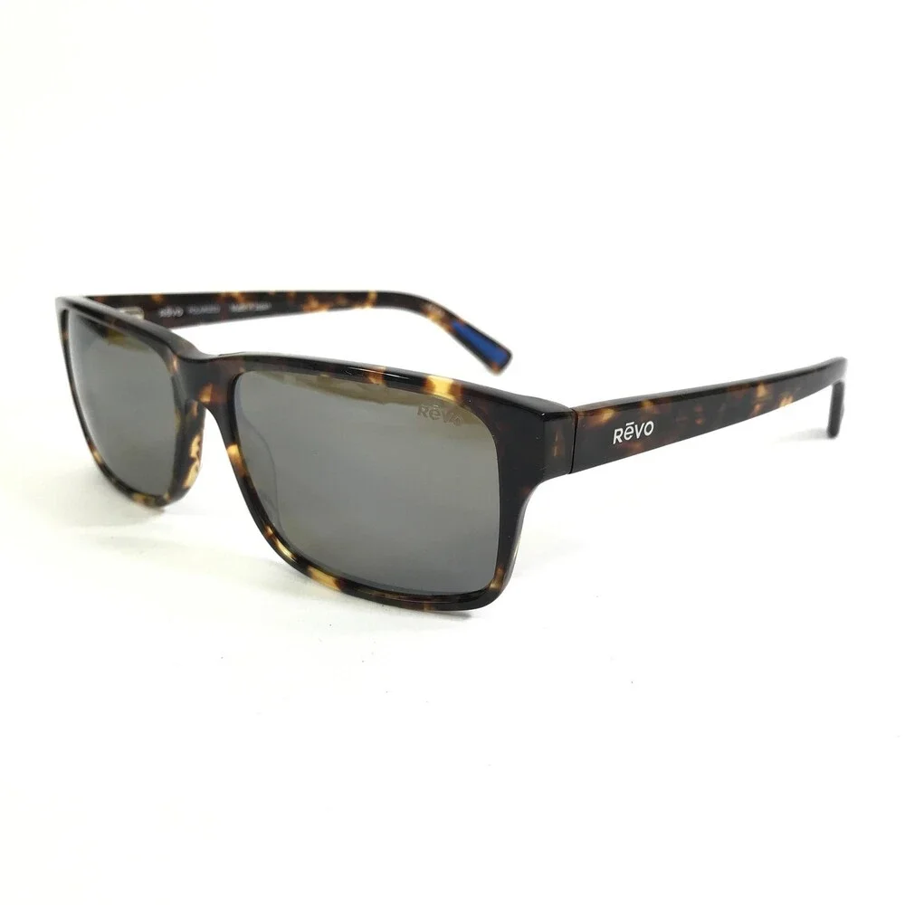Revo Sunglasses FINLEY RE 1112ECO Tortoise Square W/ Gray Polarized Lenses